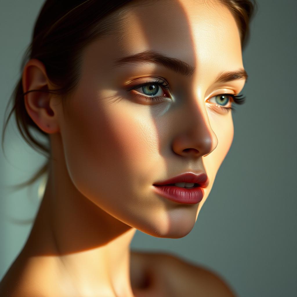 Beauty and portrait photography in Delhi — an editorial beauty close-up of a model
