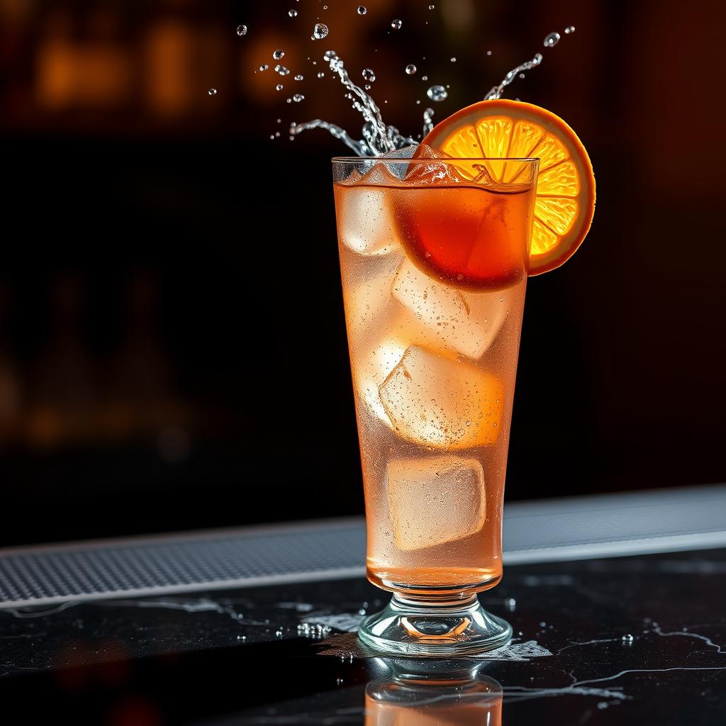 Beverage photography in Delhi — an iced cocktail with condensation and citrus garnish