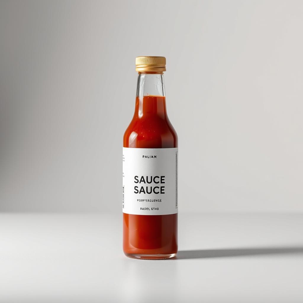 Packaged and FMCG food photography — a snack pack and sauce jar styled with fresh ingredients