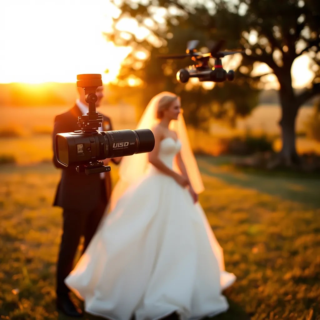 Wedding video production in Delhi — a cinematographer filming a couple at an Indian wedding